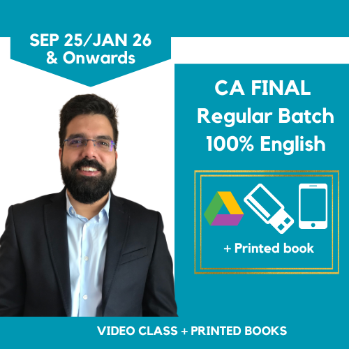 CA|CMA Final IDT Regular for Sep25/Jan26 and onwards