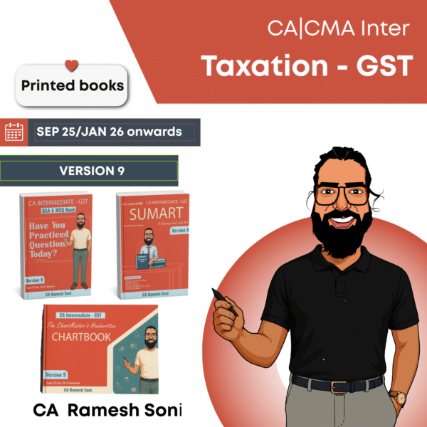 CA Inter GST Books Version 9 for Sep25/Jan26 onwards